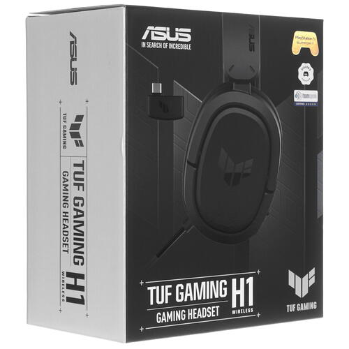 Купить Беспроводные наушники ASUS TUF Gaming H1 WL черный 2021  5363197. Характеристики, отзывы и цены в Донецке