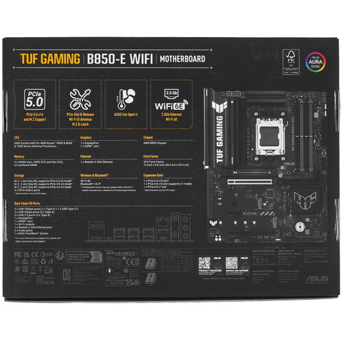 Купить Материнская плата ASUS TUF GAMING B850-E WIFI  5625205. Характеристики, отзывы и цены в Донецке