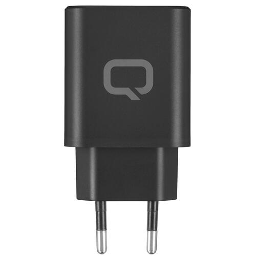 Купить Сетевое зарядное устройство QUMO 43015 черный  5417439. Характеристики, отзывы и цены в Донецке