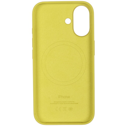 Купить Накладка  Apple Silicone Case для Apple iPhone 16 желтый  5492893. Характеристики, отзывы и цены в Донецке