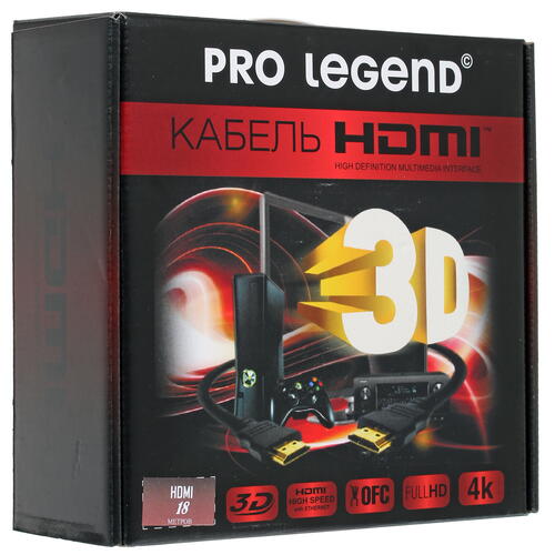 Купить Кабель  Pro Legend HDMI - HDMI, 18 м  1365008. Характеристики, отзывы и цены в Донецке