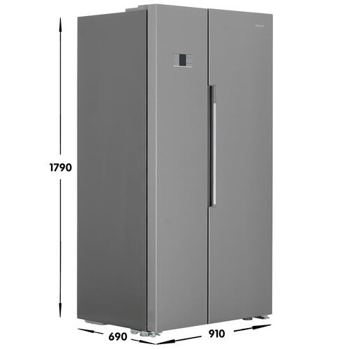 Купить Холодильник Side by Side   Hotpoint HFTS 640 X серый  5423348. Характеристики, отзывы и цены в Донецке