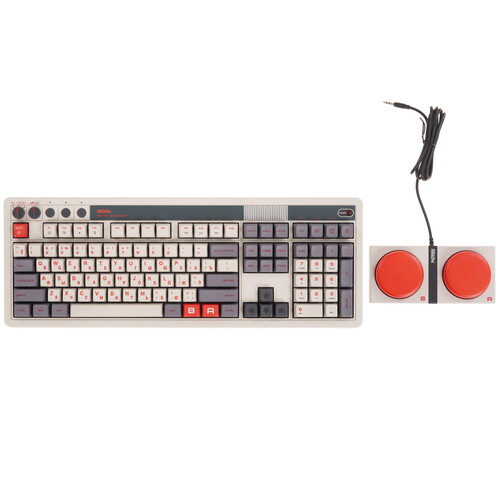 Купить Клавиатура проводная + беспроводная 8BitDo Retro 108 Mechanical Keyboard - N Edition  5604326. Характеристики, отзывы и цены в Донецке