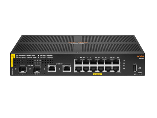 Купить Коммутатор HPE Aruba Networking 6000 12G Class4 PoE 2G/2SFP 139W  4898518. Характеристики, отзывы и цены в Донецке