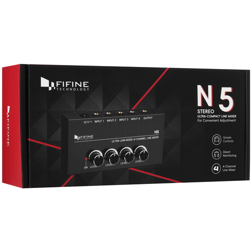 Купить Усилитель Fifine N5  5478541. Характеристики, отзывы и цены в Донецке