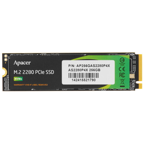 Купить 256 ГБ M.2 NVMe накопитель Apacer AS2280P4X [AP256GAS2280P4X-1]  5456527. Характеристики, отзывы и цены в Донецке