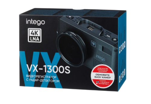 Купить Видеорегистратор с радар-детектором Intego VX-1300S  5635233. Характеристики, отзывы и цены в Донецке