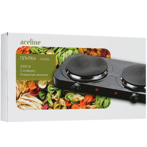 Купить Плита компактная электрическая Aceline CP-020b черный  5035203. Характеристики, отзывы и цены в Донецке