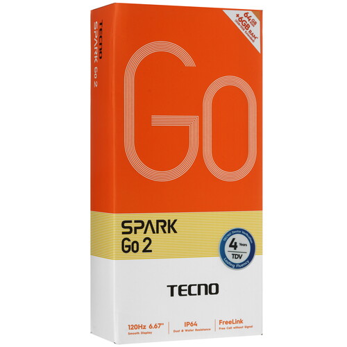 Купить 6.67" Смартфон Tecno SPARK GO 2 64 ГБ серый  5633270. Характеристики, отзывы и цены в Донецке