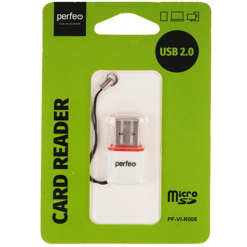 Купить Кард-ридер Perfeo PF-VI-R008  9172502. Характеристики, отзывы и цены в Донецке