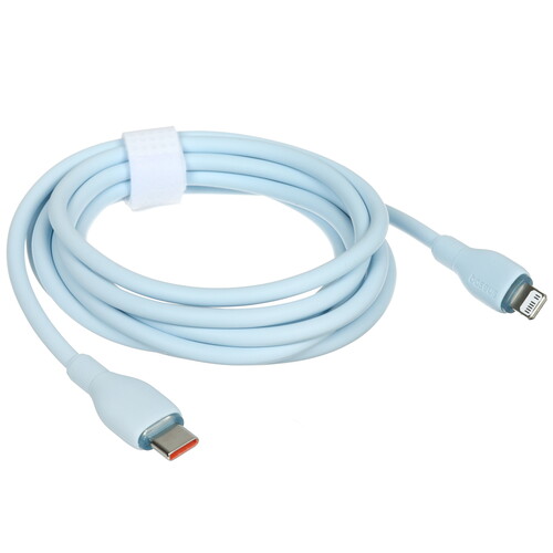 Купить Кабель круглый Baseus Lightning 8-pin - USB Type-C голубой 2 м  9260751. Характеристики, отзывы и цены в Донецке
