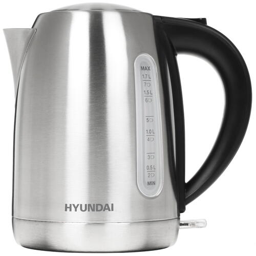 Купить Электрочайник Hyundai HYK-S2014 серебристый  5336098. Характеристики, отзывы и цены в Донецке