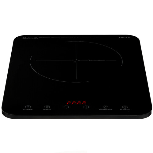 Купить Плита компактная электрическая DEXP INC-2001 Slim черный  9159073. Характеристики, отзывы и цены в Донецке