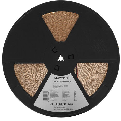Купить Светодиодная лента Maytoni 24В 2835 9.6Вт/м 4000К 50м IP 20  9185104. Характеристики, отзывы и цены в Донецке