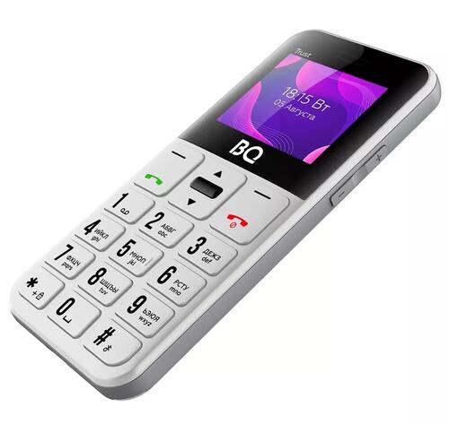 Купить Сотовый телефон BQ 1866 Trust белый/серый  9107016. Характеристики, отзывы и цены в Донецке