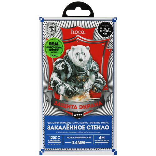 Купить Защитное стекло HOCO для экрана Apple iPhone 13/ 13 Pro/ 14/ 16e  5622880. Характеристики, отзывы и цены в Донецке