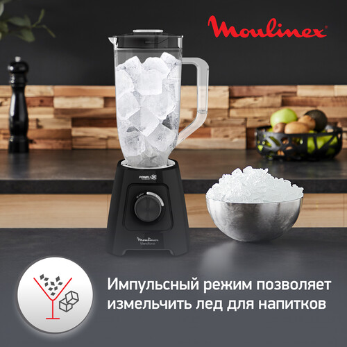 Купить Блендер стационарный Moulinex Blendforce 2 XXL LM458810 черный  5493303. Характеристики, отзывы и цены в Донецке