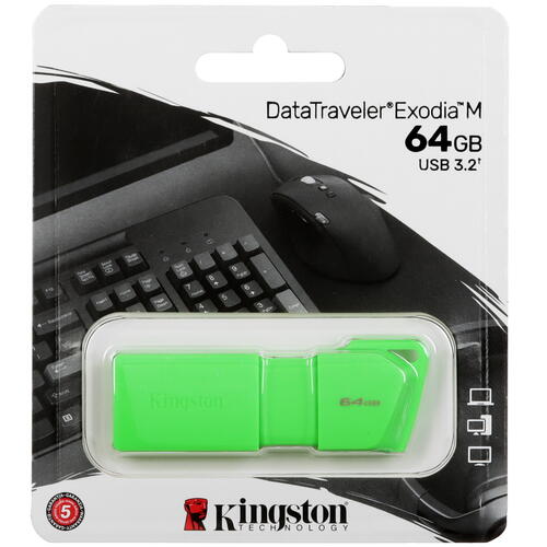 Купить Память USB Flash 64 ГБ Kingston DataTraveler Exodia M [KC-U2L64-7LG]  5460024. Характеристики, отзывы и цены в Донецке