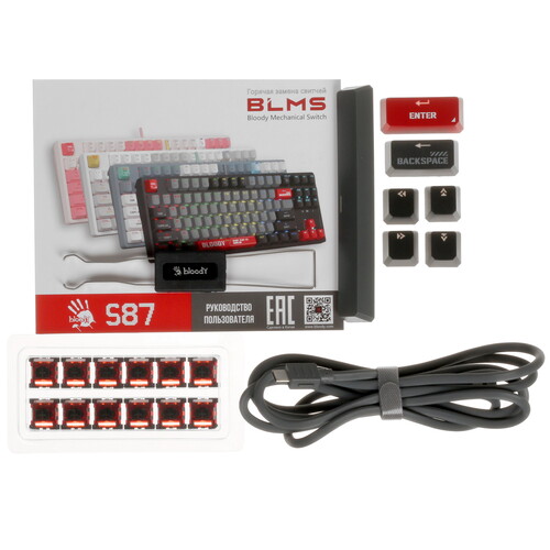 Купить Клавиатура  проводная A4Tech Bloody S87 Energy  5439864. Характеристики, отзывы и цены в Донецке
