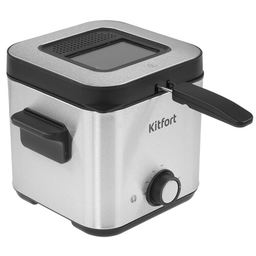 Купить Фритюрница KITFORT КТ-4075 серый  9002662. Характеристики, отзывы и цены в Донецке