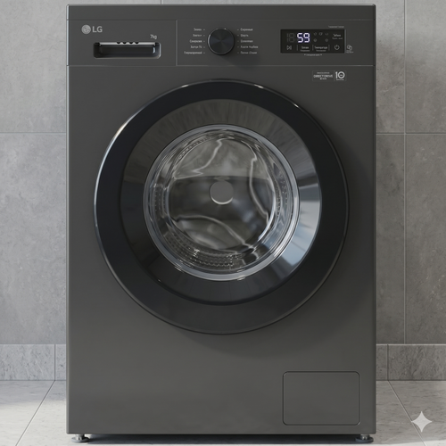 Купить Стиральная машина LG F2Y1HS6J черный  5494548. Характеристики, отзывы и цены в Донецке