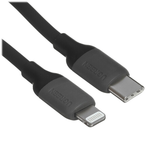 Купить Кабель круглый Ugreen Lightning 8-pin MFI - USB Type-C черный 1 м  9983465. Характеристики, отзывы и цены в Донецке