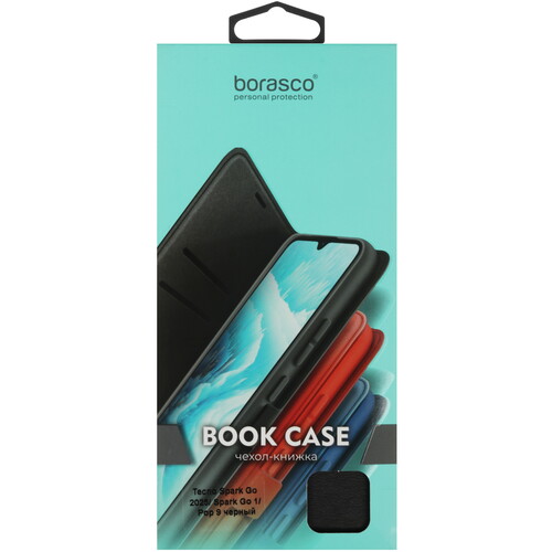 Купить Чехол-книжка  BoraSCO Book Case для Tecno POP 9/ SPARK GO 1/ GO 2025 черный  5489235. Характеристики, отзывы и цены в Донецке