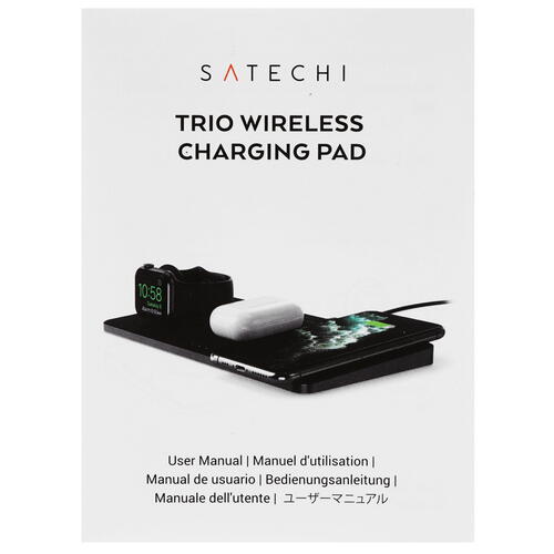 Купить Беспроводное зарядное устройство Satechi Trio Wireless Charging Pad серый  4822089. Характеристики, отзывы и цены в Донецке