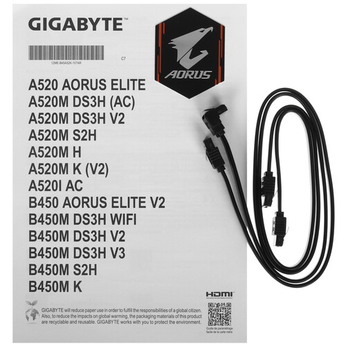 Купить Материнская плата GIGABYTE A520 AORUS ELITE  5622560. Характеристики, отзывы и цены в Донецке