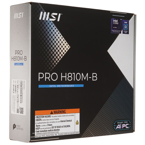 Купить Материнская плата MSI PRO H810M-B  5629998. Характеристики, отзывы и цены в Донецке