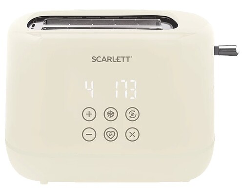 Купить Тостер SCARLETT SC-TM11070 бежевый  9240127. Характеристики, отзывы и цены в Донецке