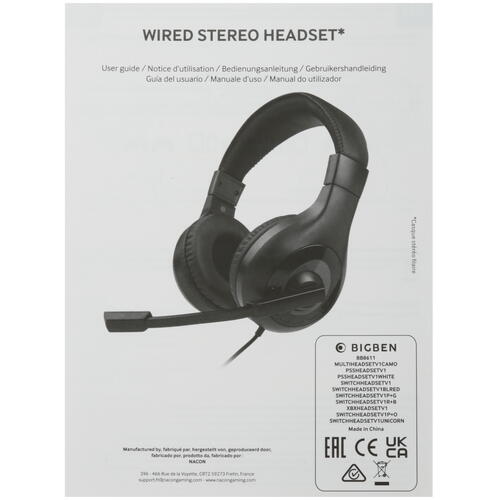 Купить Проводные наушники Nacon Bigben Nintendo Switch/Lite/OLED красный 2021  5456085. Характеристики, отзывы и цены в Донецке