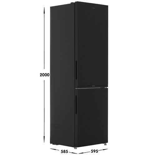 Купить Холодильник с морозильником   Candy CFN6200B черный  9248216. Характеристики, отзывы и цены в Донецке