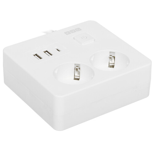 Купить Удлинитель Power Cube PC-1-2M белый  9196400. Характеристики, отзывы и цены в Донецке