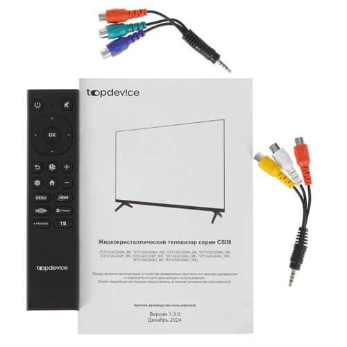 Купить 43" (109 см) Телевизор Topdevice TDTV43CS08U черный  9239248. Характеристики, отзывы и цены в Донецке