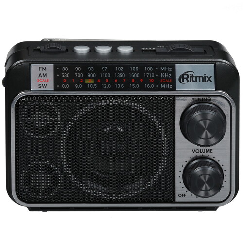 Купить Радиоприемник Ritmix RPR-161 черный  9201114. Характеристики, отзывы и цены в Донецке
