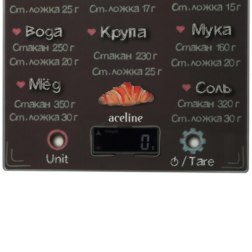 Купить Кухонные весы Aceline GM-20B черный  9100287. Характеристики, отзывы и цены в Донецке