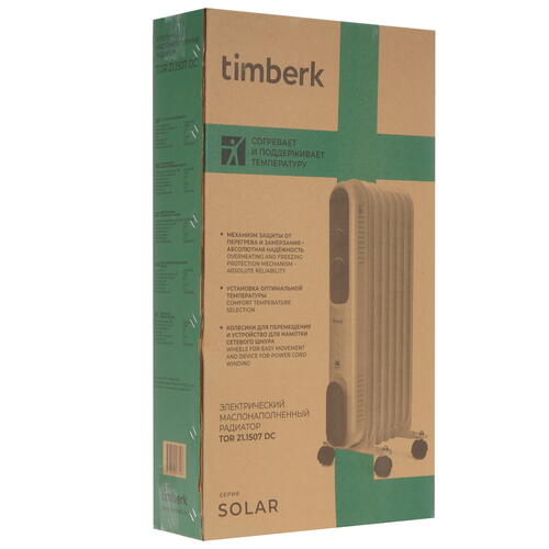 Купить Масляный обогреватель Timberk TOR 21.1507 DC белый  5334494. Характеристики, отзывы и цены в Донецке