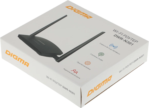Купить Wi-Fi роутер Digma DWR-N301  9159425. Характеристики, отзывы и цены в Донецке