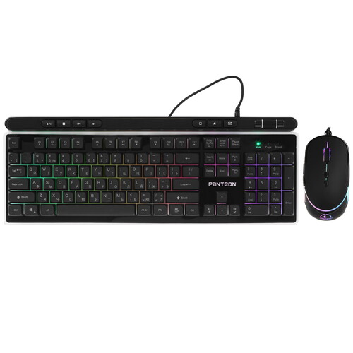 Купить Клавиатура+мышь  проводная  PANTEON GS230 черный  9249754. Характеристики, отзывы и цены в Донецке