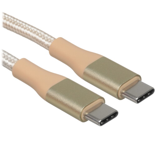 Купить Кабель круглый Verizo USB Type-C - USB Type-C золотистый 3 м  5497272. Характеристики, отзывы и цены в Донецке