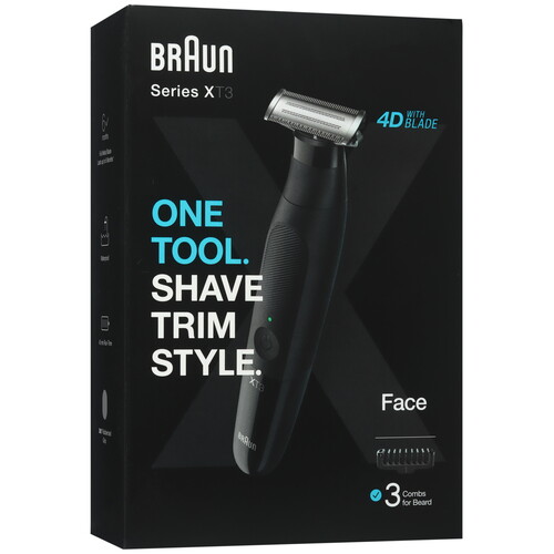 Купить Триммер Braun XT3100 черный  9123621. Характеристики, отзывы и цены в Донецке