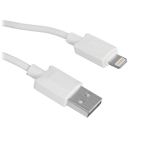 Купить Кабель круглый Hoco Lightning 8-pin - USB 2.0 Type-A белый 1 м  5475129. Характеристики, отзывы и цены в Донецке