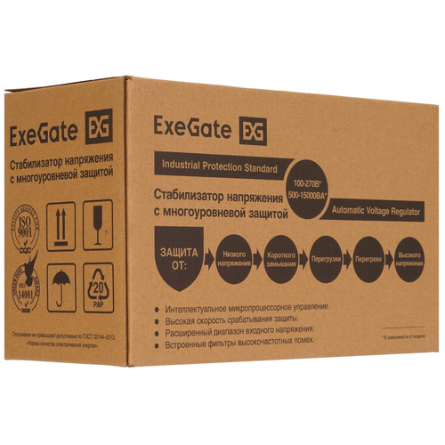 Купить Стабилизатор напряжения ExeGate Expert AS-500  5422969. Характеристики, отзывы и цены в Донецке