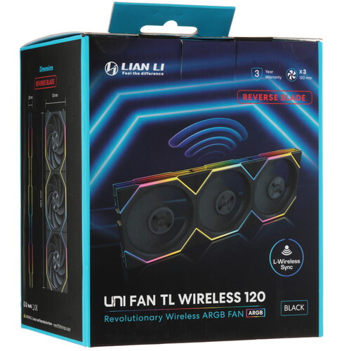 Купить Комплект реверсных вентиляторов LIAN LI UNI FAN TL WIRELESS 120-3 REVERS  5610963. Характеристики, отзывы и цены в Донецке