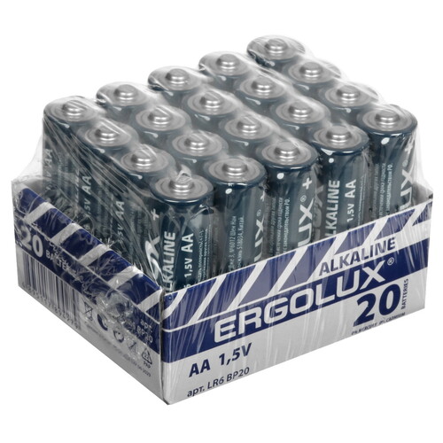 Купить Батарейка Ergolux LR6 BP-20 AA (LR6/ER14505/FR6/R6P)  9105782. Характеристики, отзывы и цены в Донецке