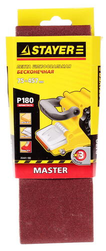 Купить Шлифовальная лента Stayer MASTER 35441-180  1069200. Характеристики, отзывы и цены в Донецке