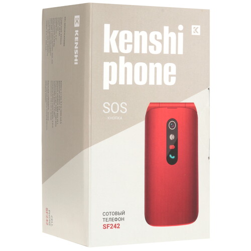 Купить Сотовый телефон KENSHI SF242 красный  9087754. Характеристики, отзывы и цены в Донецке
