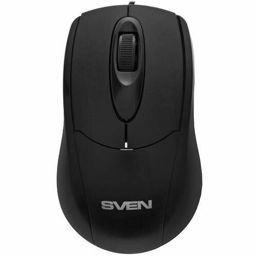 Купить Мышь проводная SVEN RX-110  черный  1264020. Характеристики, отзывы и цены в Донецке