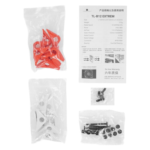 Купить Вентилятор Thermalright TL-B12 EXTREM  черный  5615570. Характеристики, отзывы и цены в Донецке
